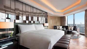 Down comforters, Select Comfort beds, minibar, in-room safe