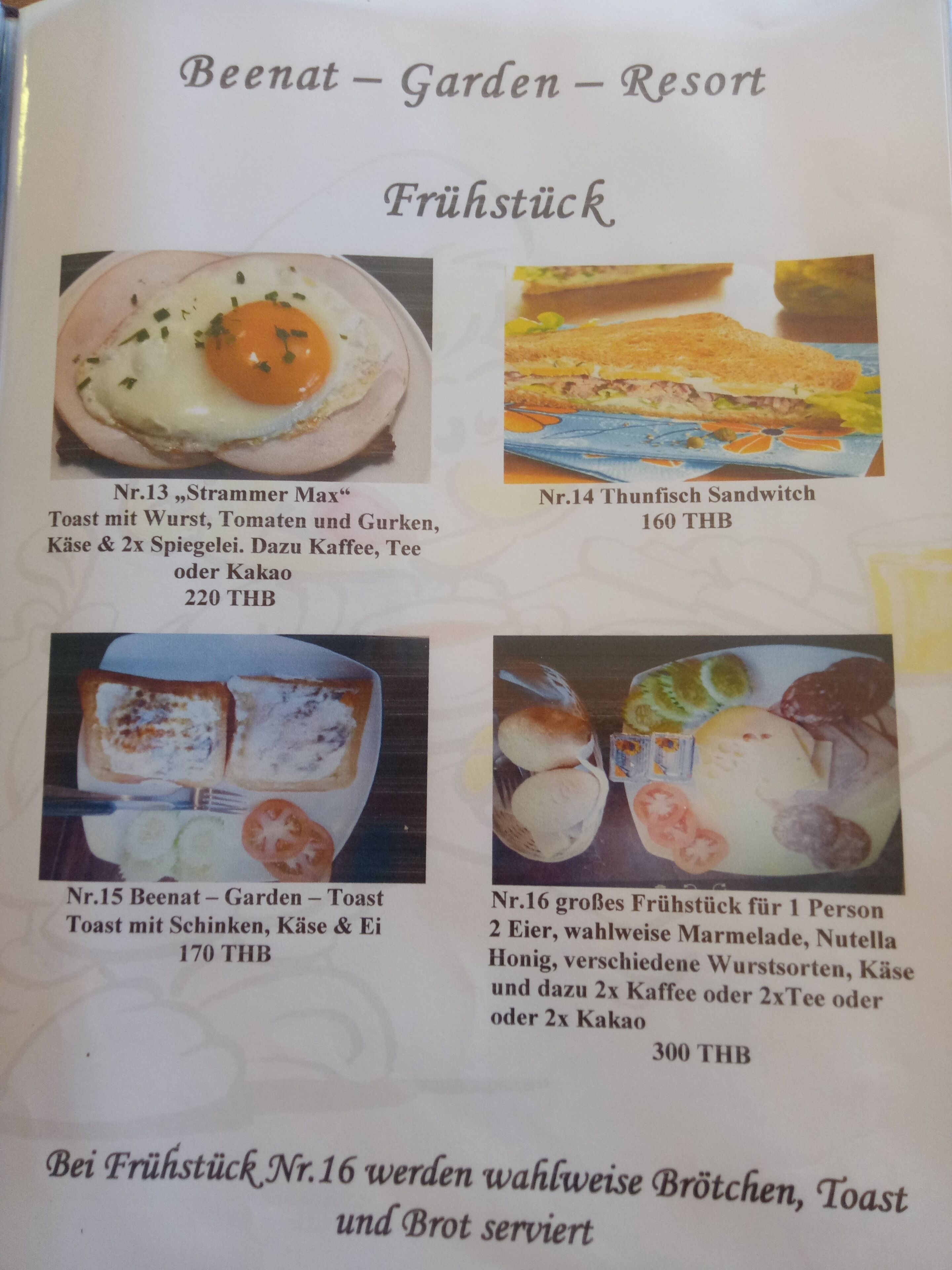 daily continental breakfast for a fee