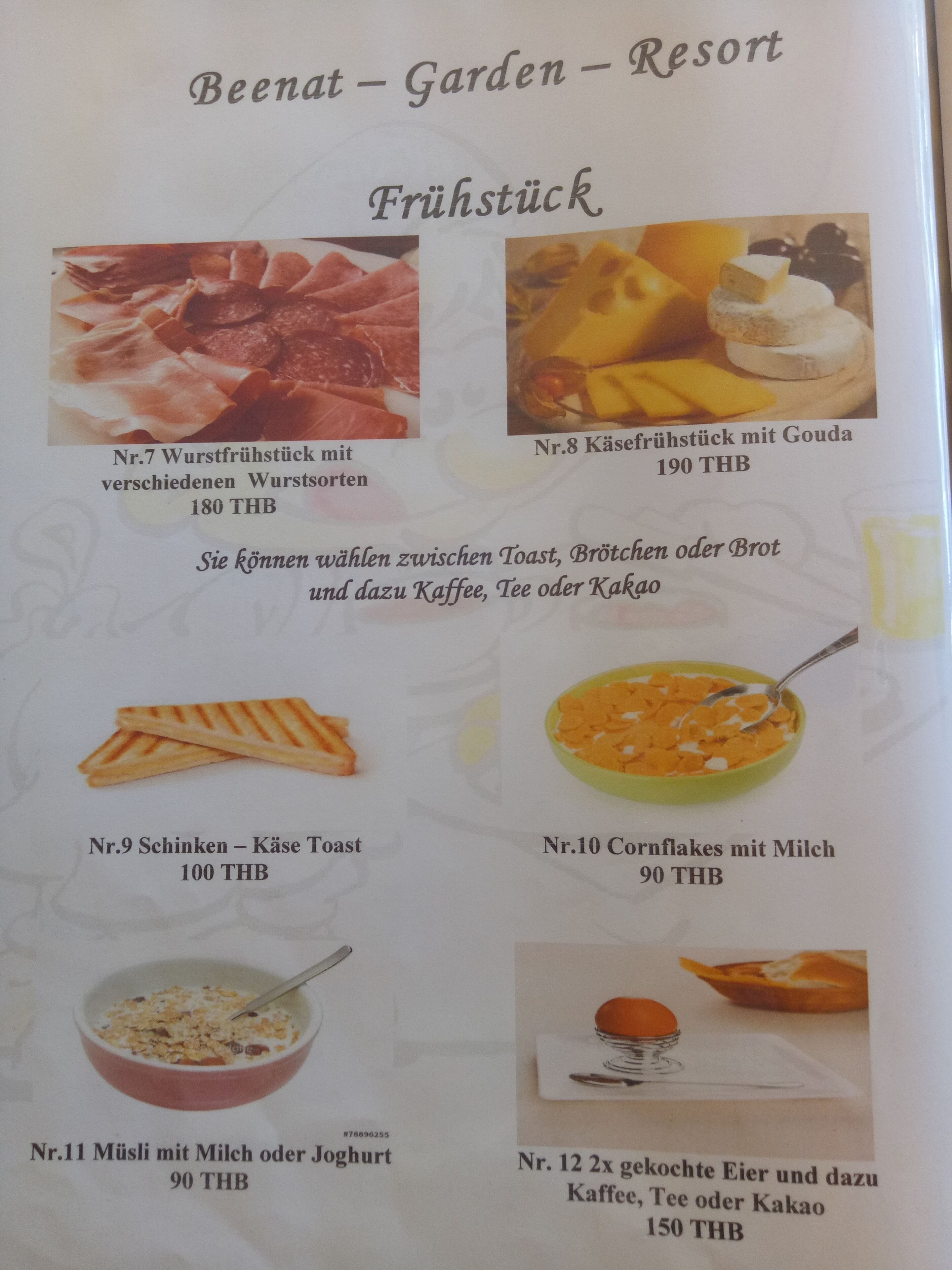 daily continental breakfast for a fee