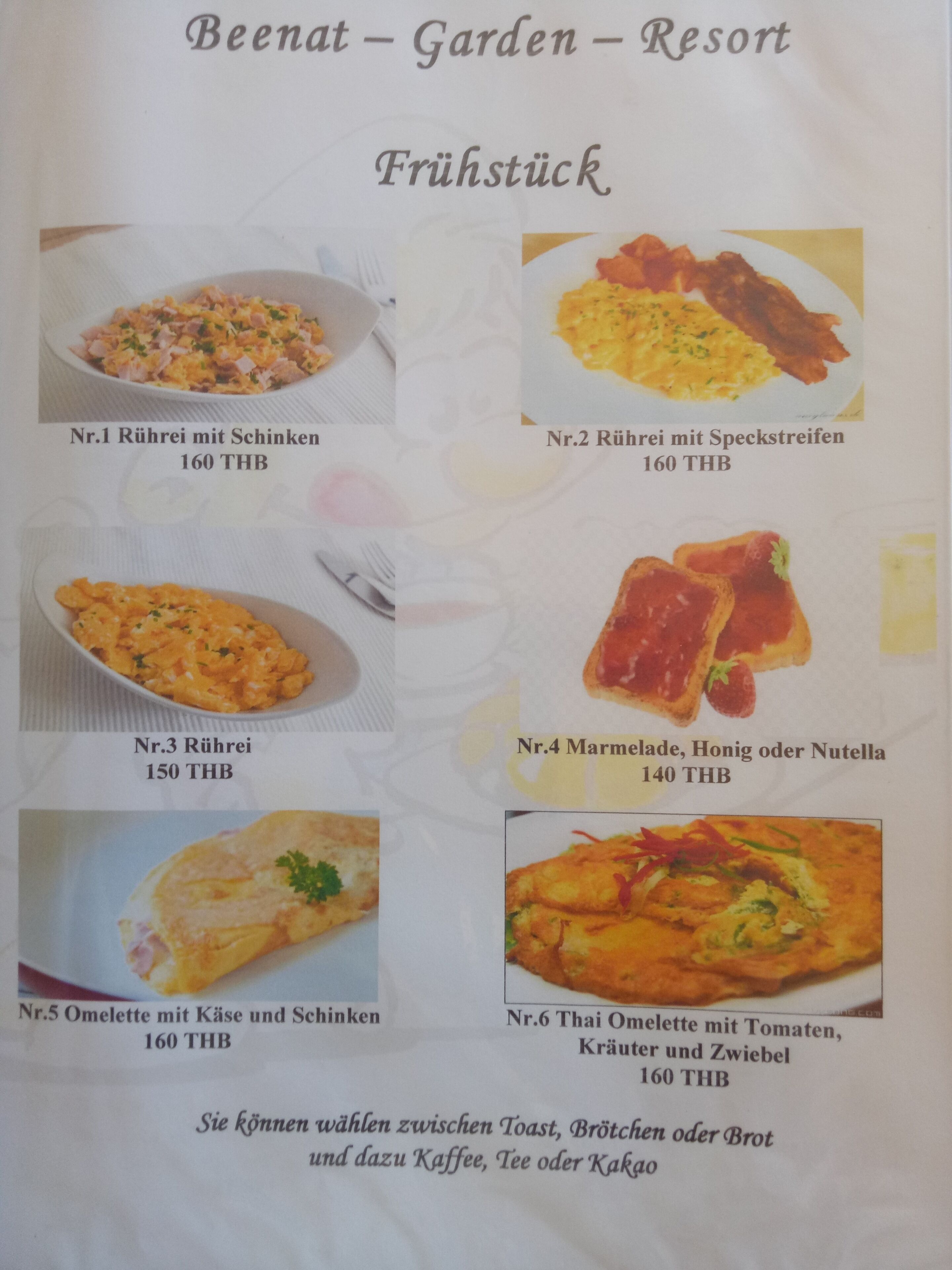 daily continental breakfast for a fee