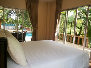 Family Villa, 4 Bedrooms, Garden View | Desk, blackout drapes, free WiFi, bed sheets - Sakoo Valley Naithon Beach (Sa Khu)
