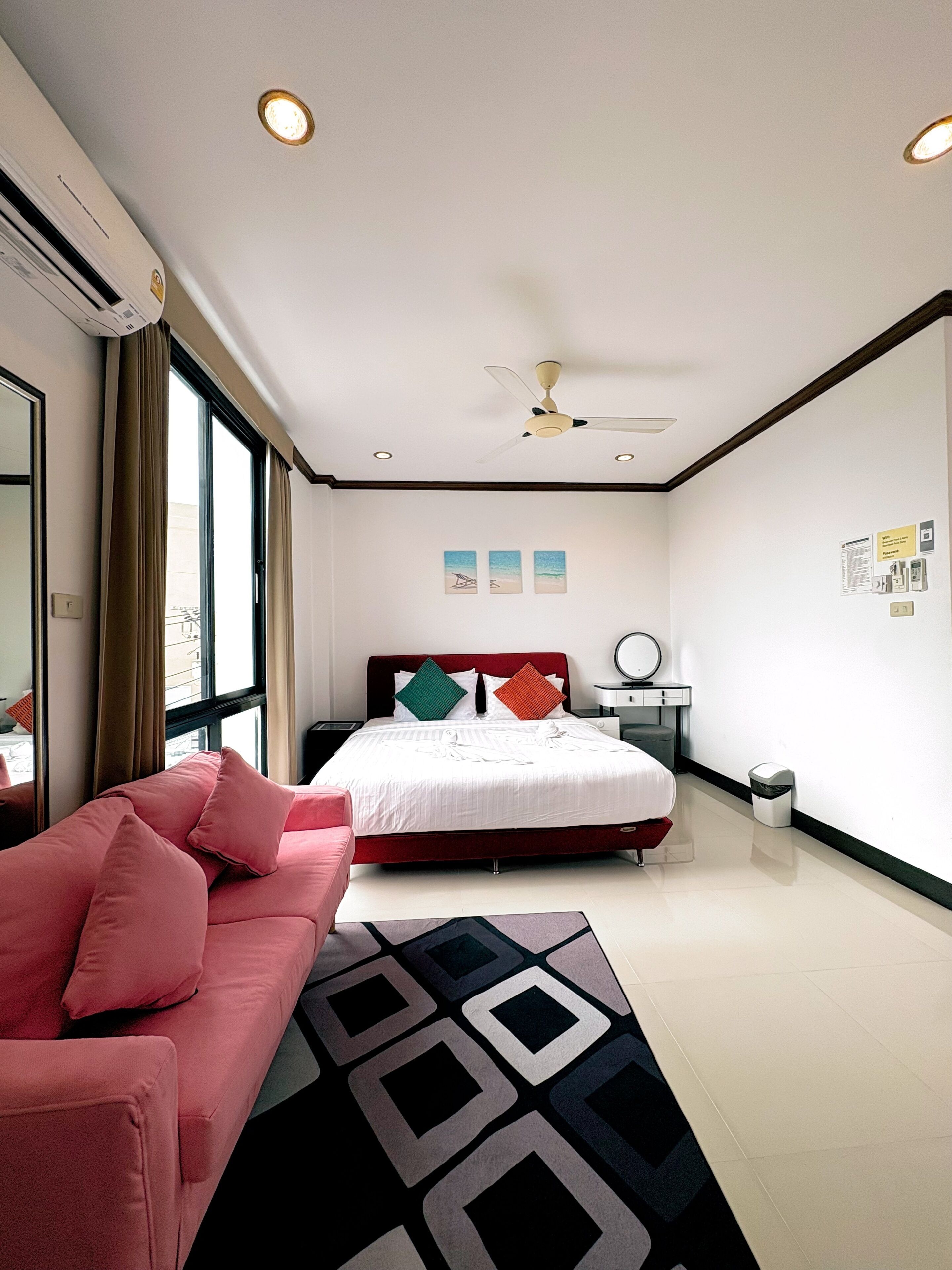 In-room safe, blackout curtains, free WiFi, bed sheets