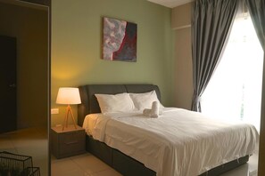 Appartement, 2 chambres | Literie de qualité supérieure, coffres-forts dans les chambres