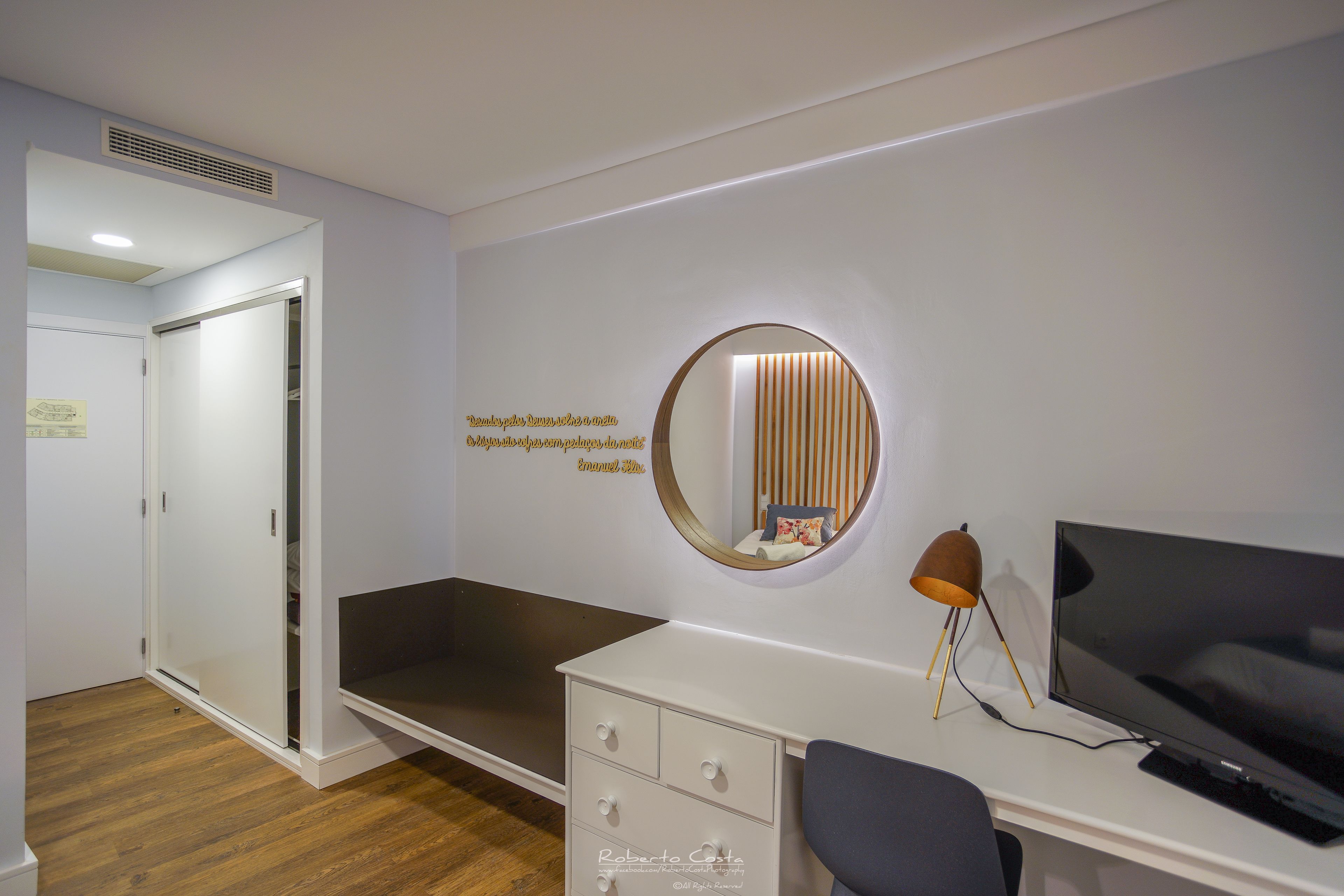 desk, blackout curtains, free cots/infant beds, free wifi