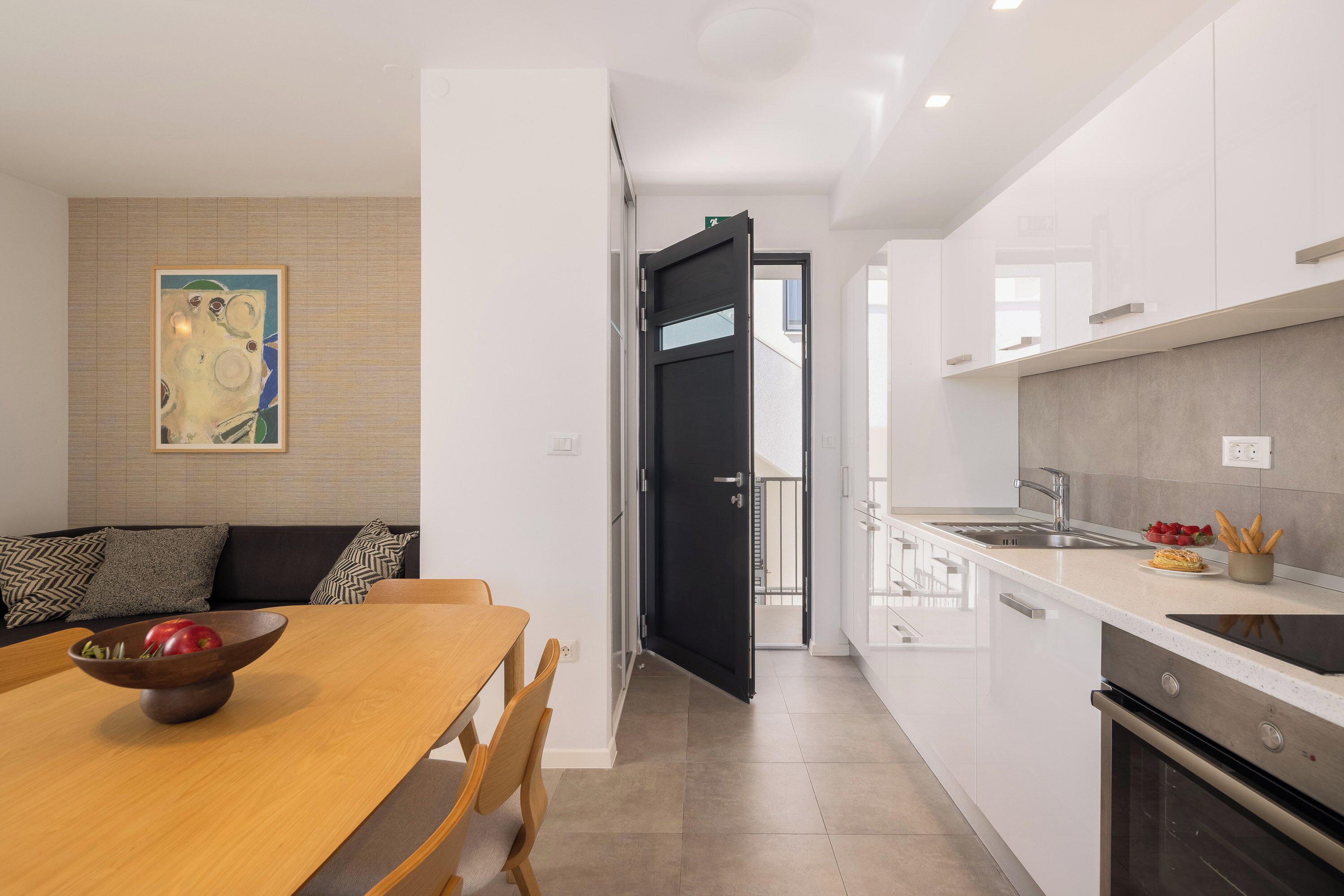 Penthouse, 2 Schlafzimmer, Terrasse, Meerblick | Eigene Küche | Großer Kühlschrank, Ofen, Herdplatte, Geschirrspüler