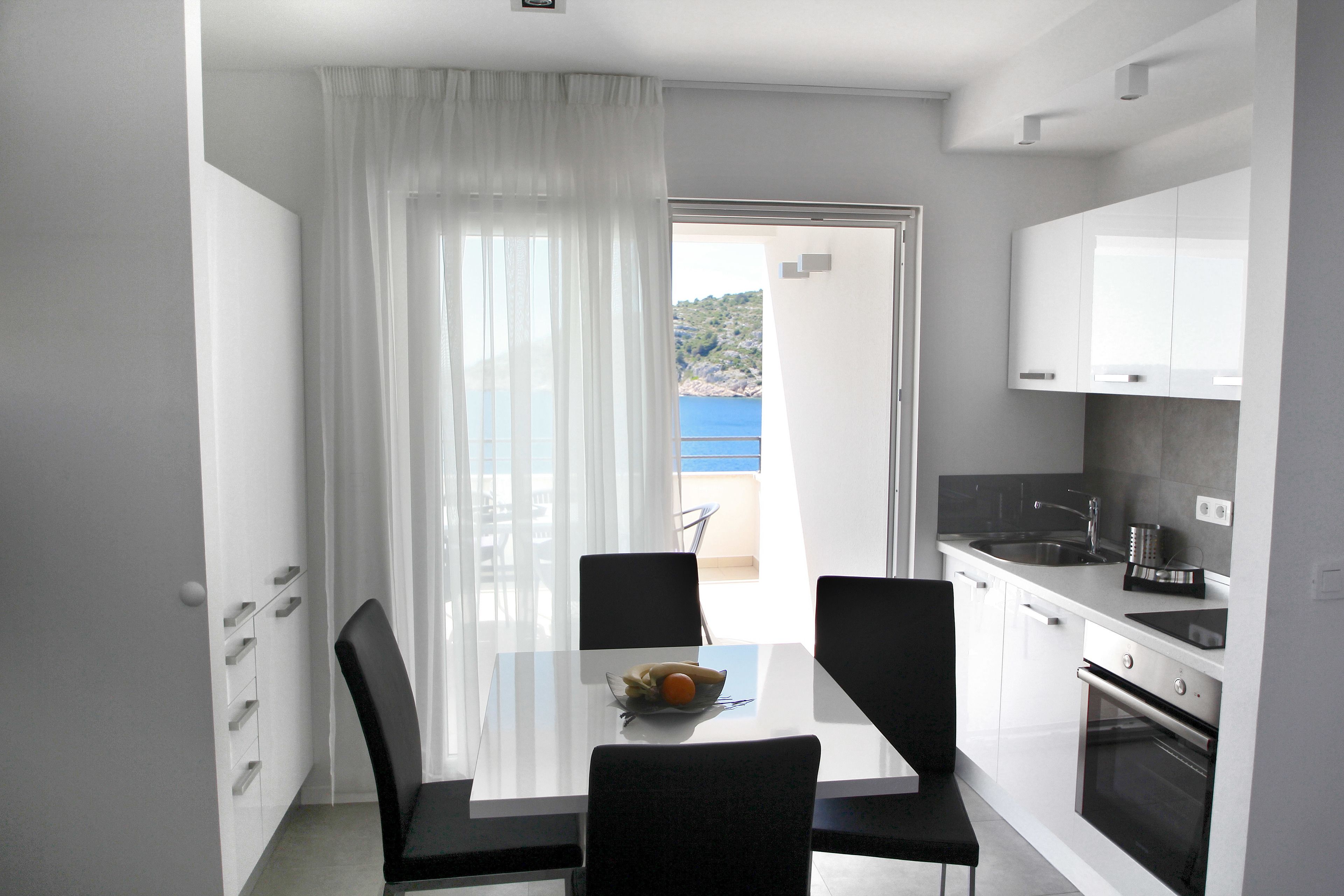 Premium Apartment, 2 Bedrooms, Terrace, Sea View | Private kitchen