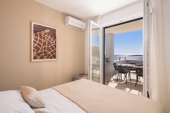Penthouse, 2 habitaciones, Terraza, vista al mar | 2 habitaciones y ropa de cama hipoalergénica