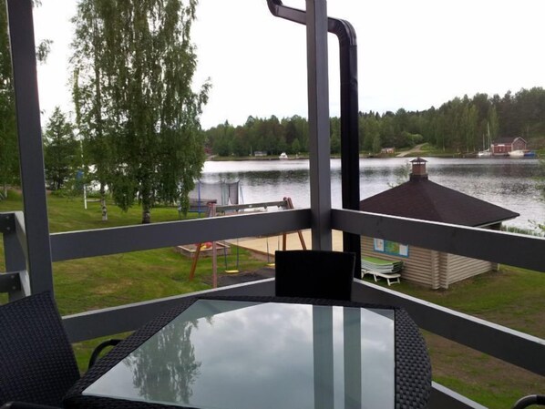Villa, 1 Bedroom, Sauna, Lake View | Balcony