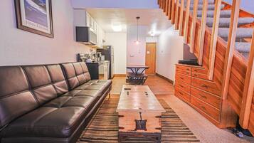 Condo, Multiple Beds (Copper Junction Studio Loft CJJD) | Living area | TV, DVD player