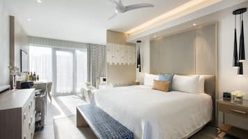 1 slaapkamer, luxe beddengoed, pillowtop-bedden, een minibar