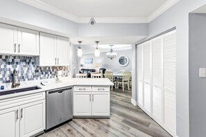 Condo, Multiple Beds (Windward Pointe 102) | Private kitchen | Fridge, microwave, coffee/tea maker