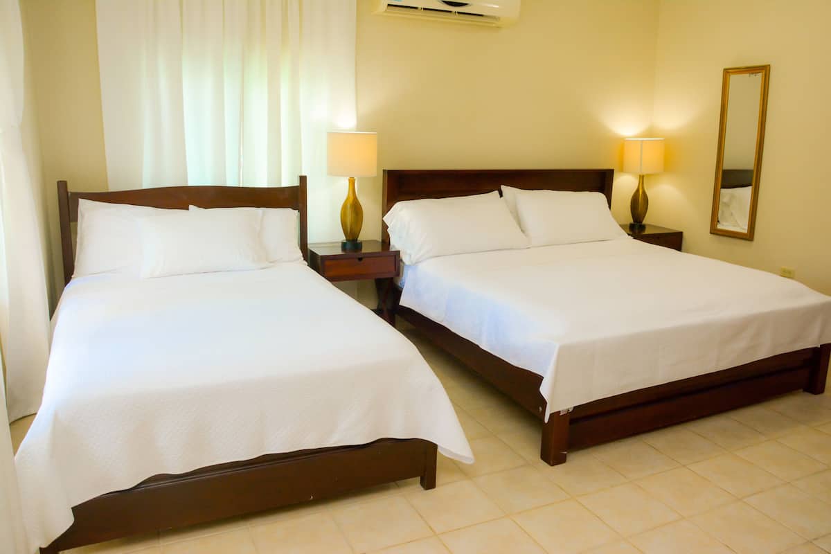 1 habitación y ropa de cama de alta calidad