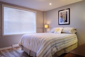 Superior-Apartment, 2 Queen-Betten, Küche | Ausblick vom Zimmer