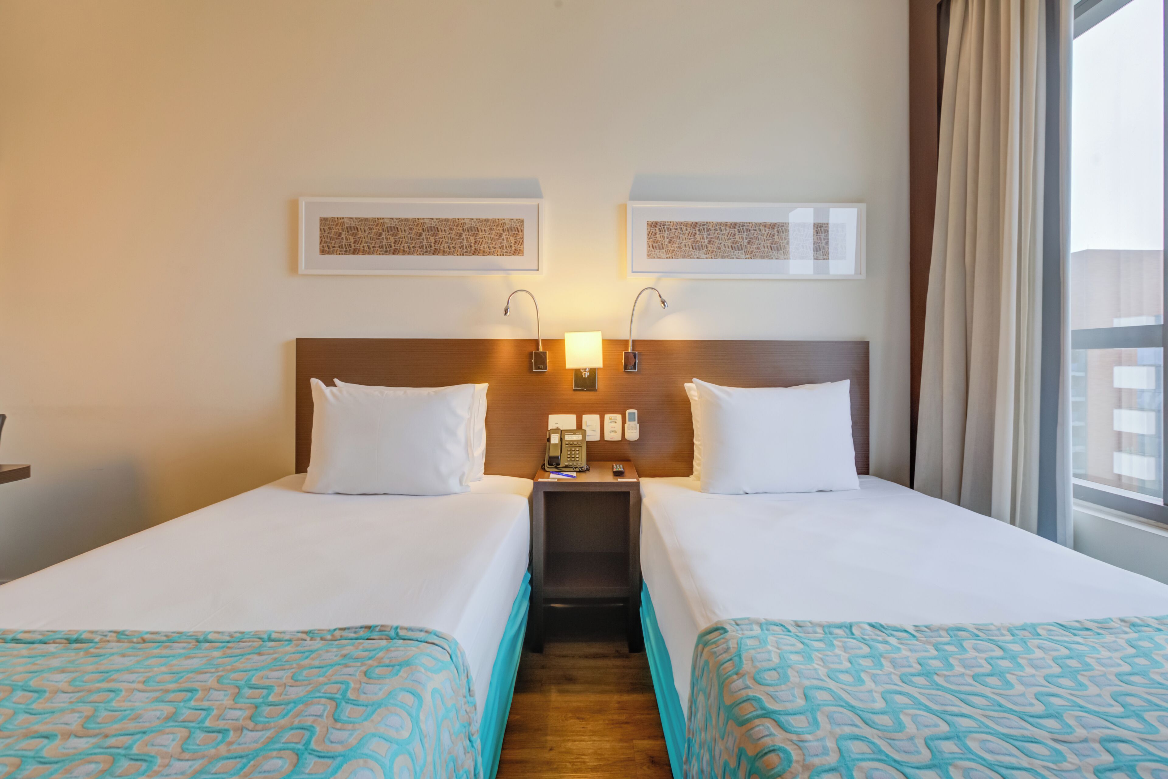 superior twin room | minibar, in-room safe, desk, blackout curtains