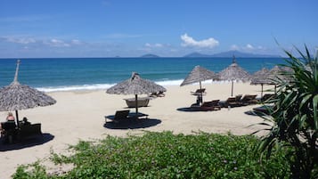 Private beach nearby, white sand, beach shuttle, sun loungers
