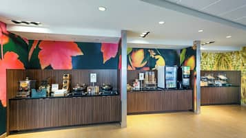 Free daily buffet breakfast