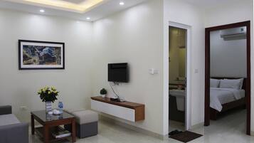 Apartamento superluxo, 1 quarto | Vista do quarto