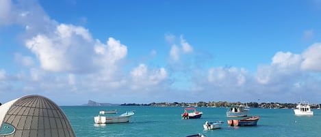 Vlak bij het strand