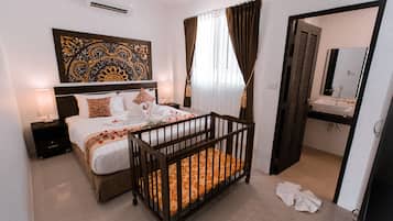 Villa Deluxe, 2 habitaciones, 2 baños | 2 habitaciones, ropa de cama de alta calidad y camas Tempur-Pedic