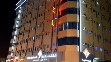 Front of property – evening/night