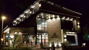 Front of property – evening/night