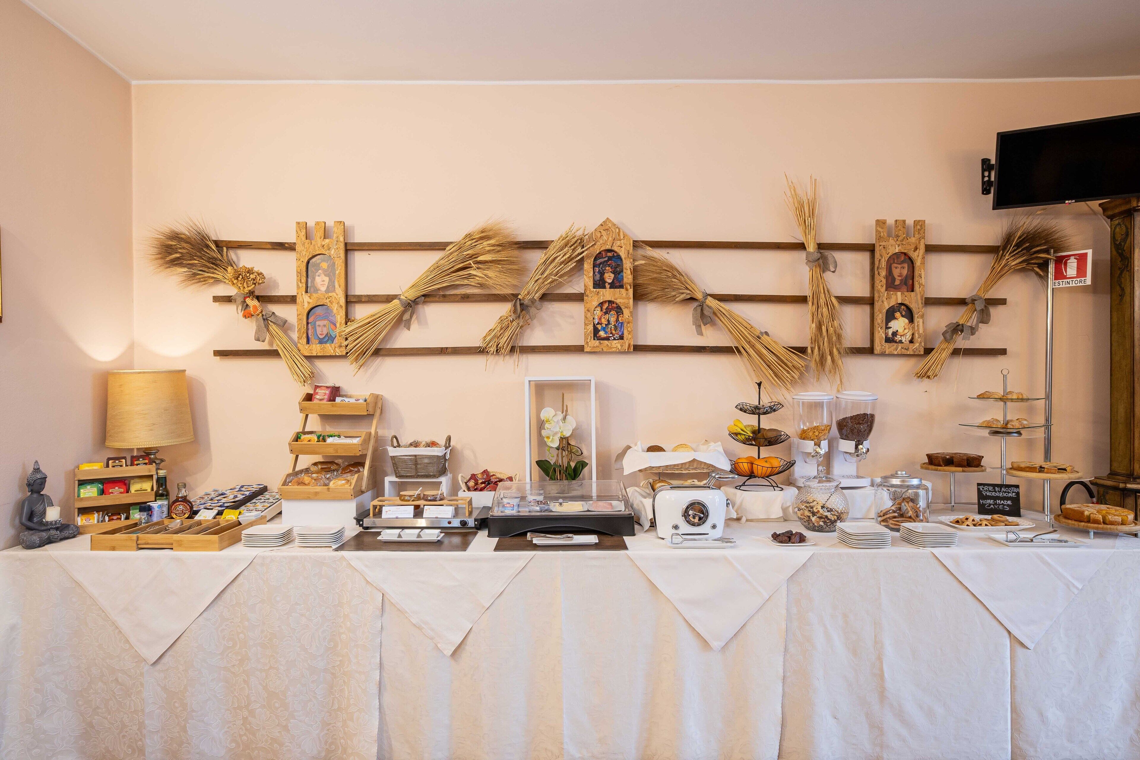 daily buffet breakfast (eur 8 per person)