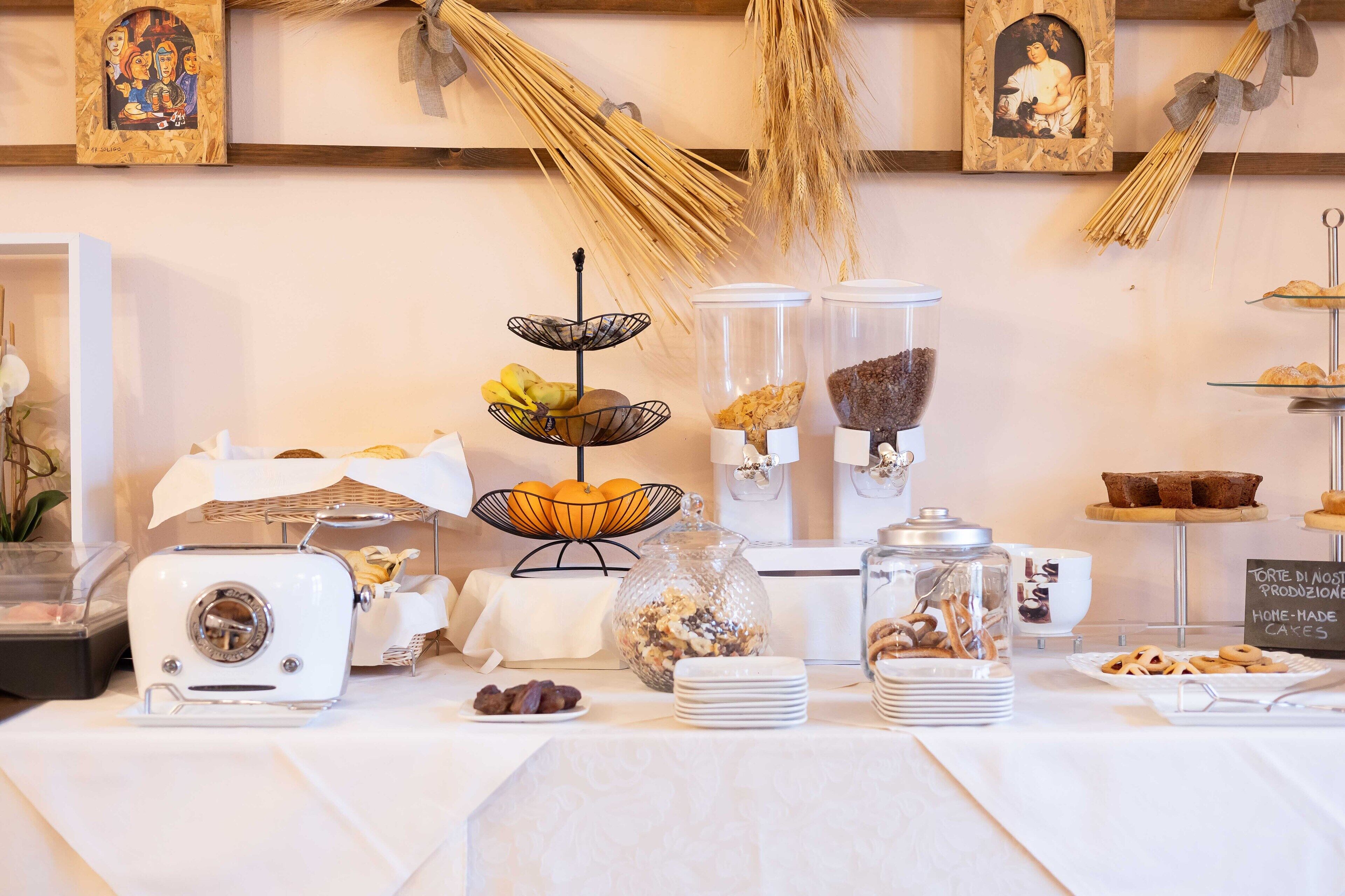 daily buffet breakfast (eur 8 per person)