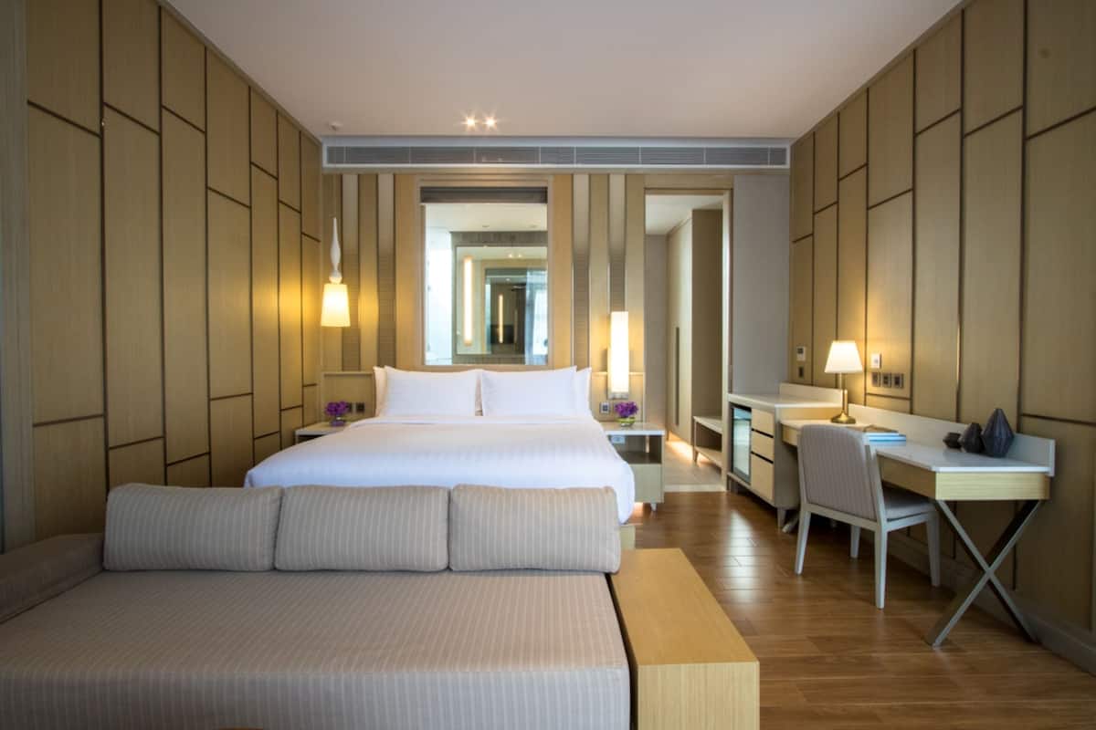 avani two bedroom seaview pool villa | premium bedding, select comfort beds, in-room safe