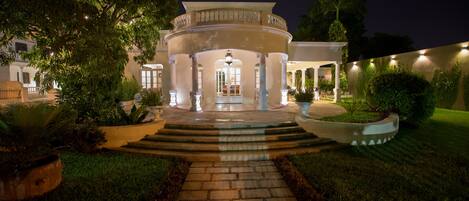 Front of property – evening/night