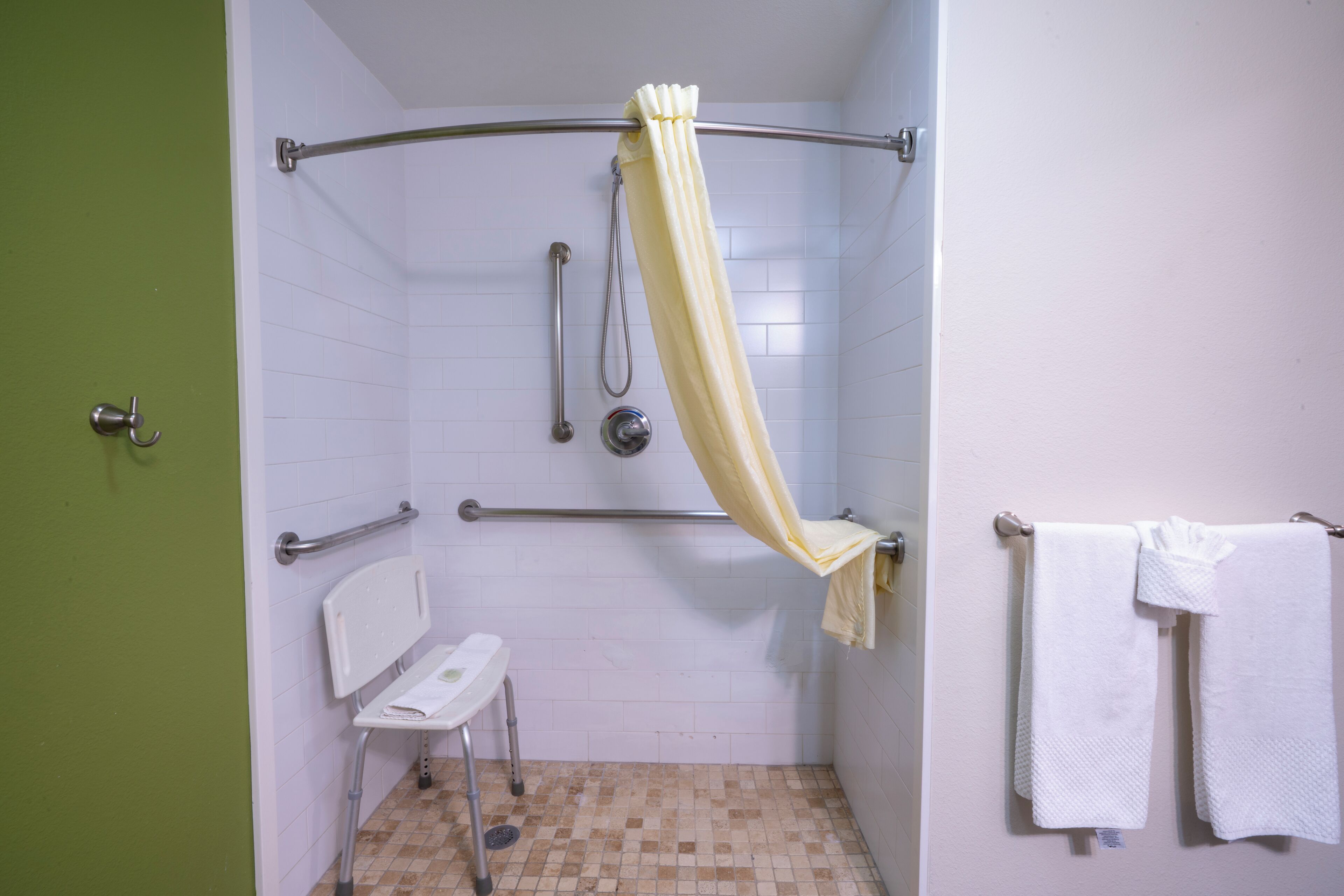 free toiletries, hair dryer, towels, soap