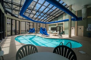Indoor pool, outdoor pool