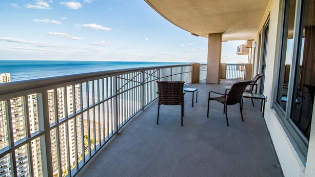 Balcony - Margate 2608 Alice Ann and Tom's 3 Bedroom Condo by Prista Management (Myrtle Beach)