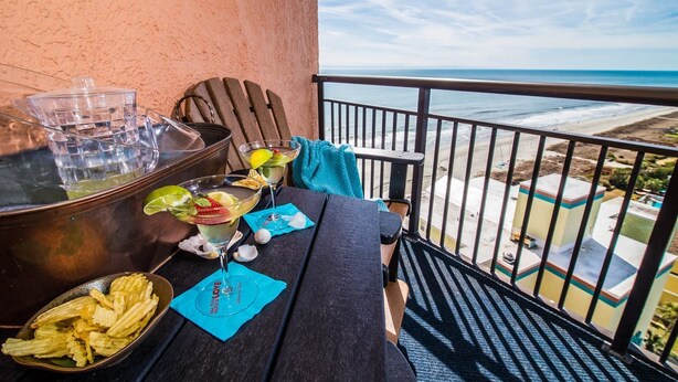 Luxury Condo, 1 Bedroom, Beachfront | Balcony - Monterey Bay Caleb's Penthouse 1639 1 Bedroom Condo by Prista Management (Myrtle Beach)