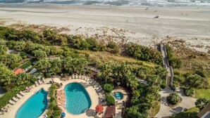 Luxury Condo, 3 Bedrooms, Oceanfront | Aerial view - Margate 804 Carlos and Terry's 3 Bedroom Condo by Prista Management (Myrtle Beach)