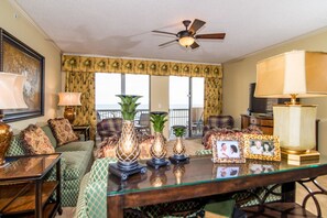 Luxury Condo, 3 Bedrooms, Oceanfront | Living area - Margate 804 Carlos and Terry's 3 Bedroom Condo by Prista Management (Myrtle Beach)