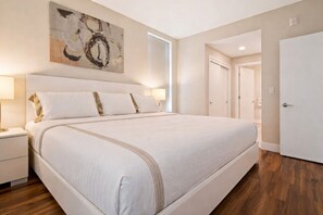 1 chambre, literie de qualité supérieure, bureau