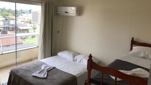 Family Room | 2 bedrooms, desk, blackout drapes, iron/ironing board (on request) - Apart Hotel Atlantico (Penha)