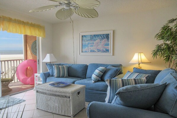 Condo, 2 Bedrooms | Living area | Flat-screen TV