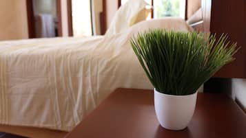 Escritorio, tabla de planchar con plancha, camas extra y wifi gratis