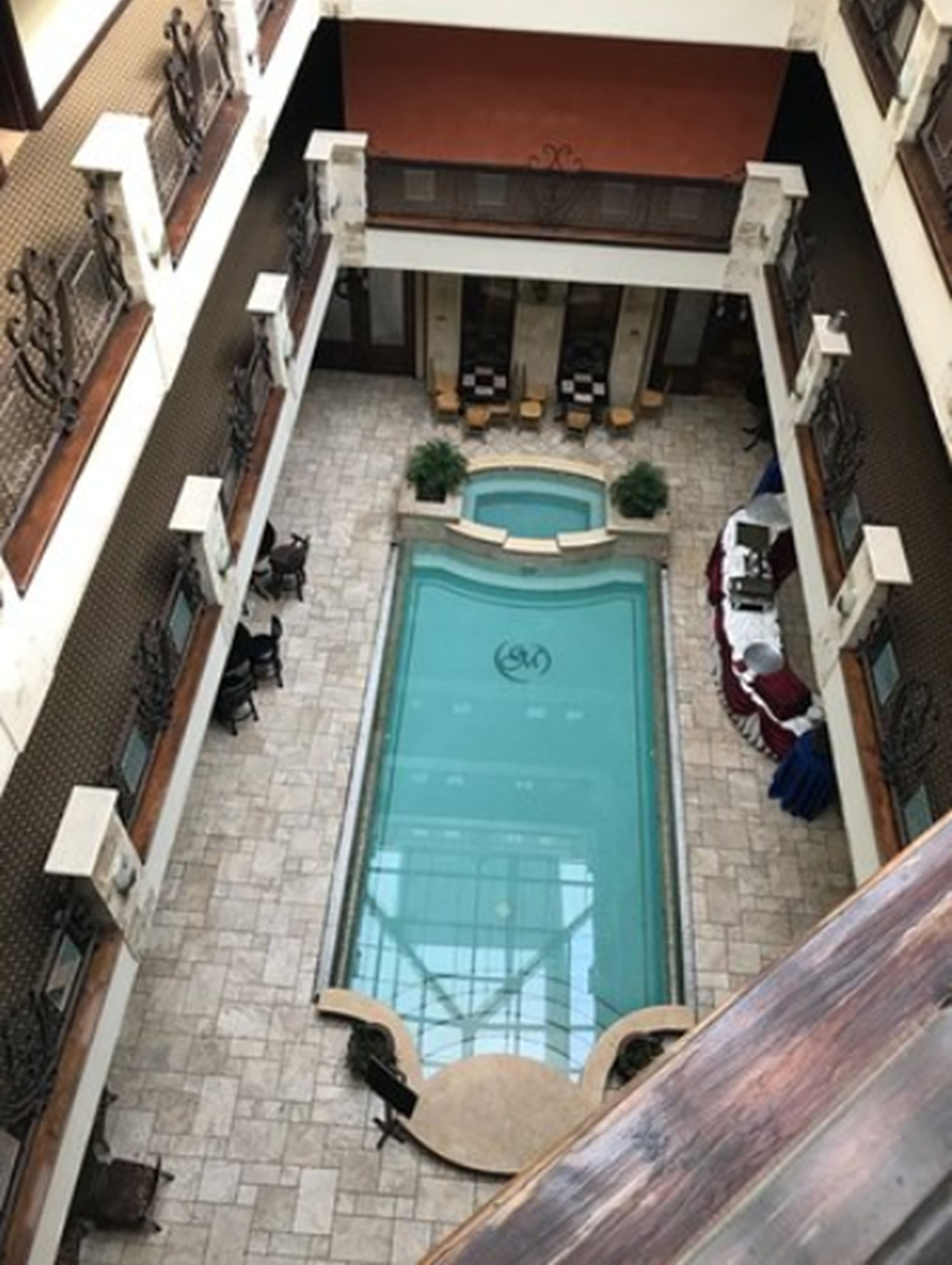 outdoor banquet area