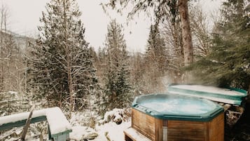 Hytte - 1 soveværelse | Udendørs spabad