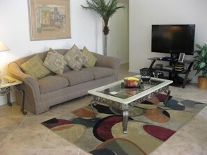 Standard House, 3 Bedrooms | Living area | DVD player - Beautiful Vacation Home fully equipped (Haines City)