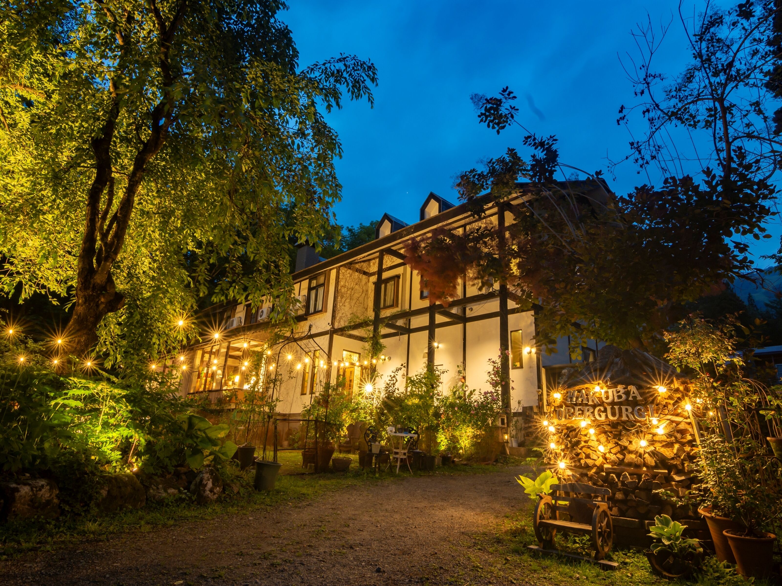 Front of property – evening/night