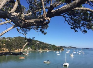Vista a la playa o el mar
