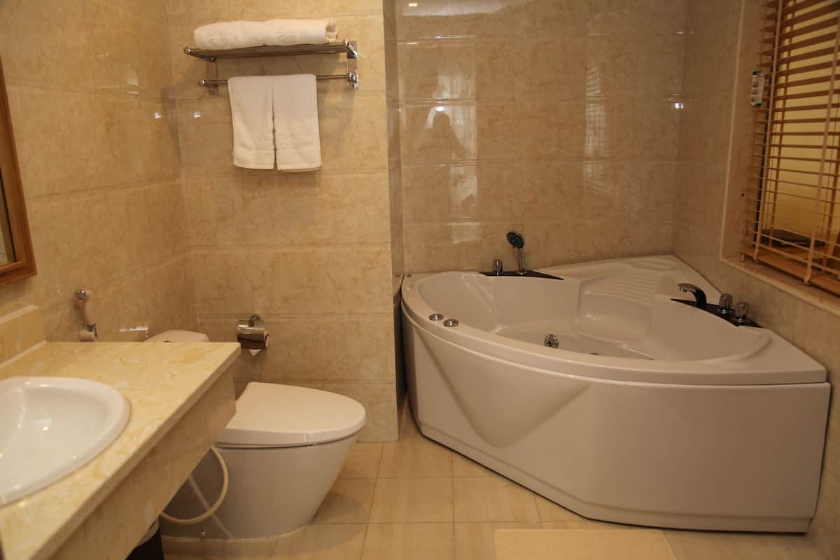 vip room | bathroom | free toiletries, hair dryer, bathrobes, slippers