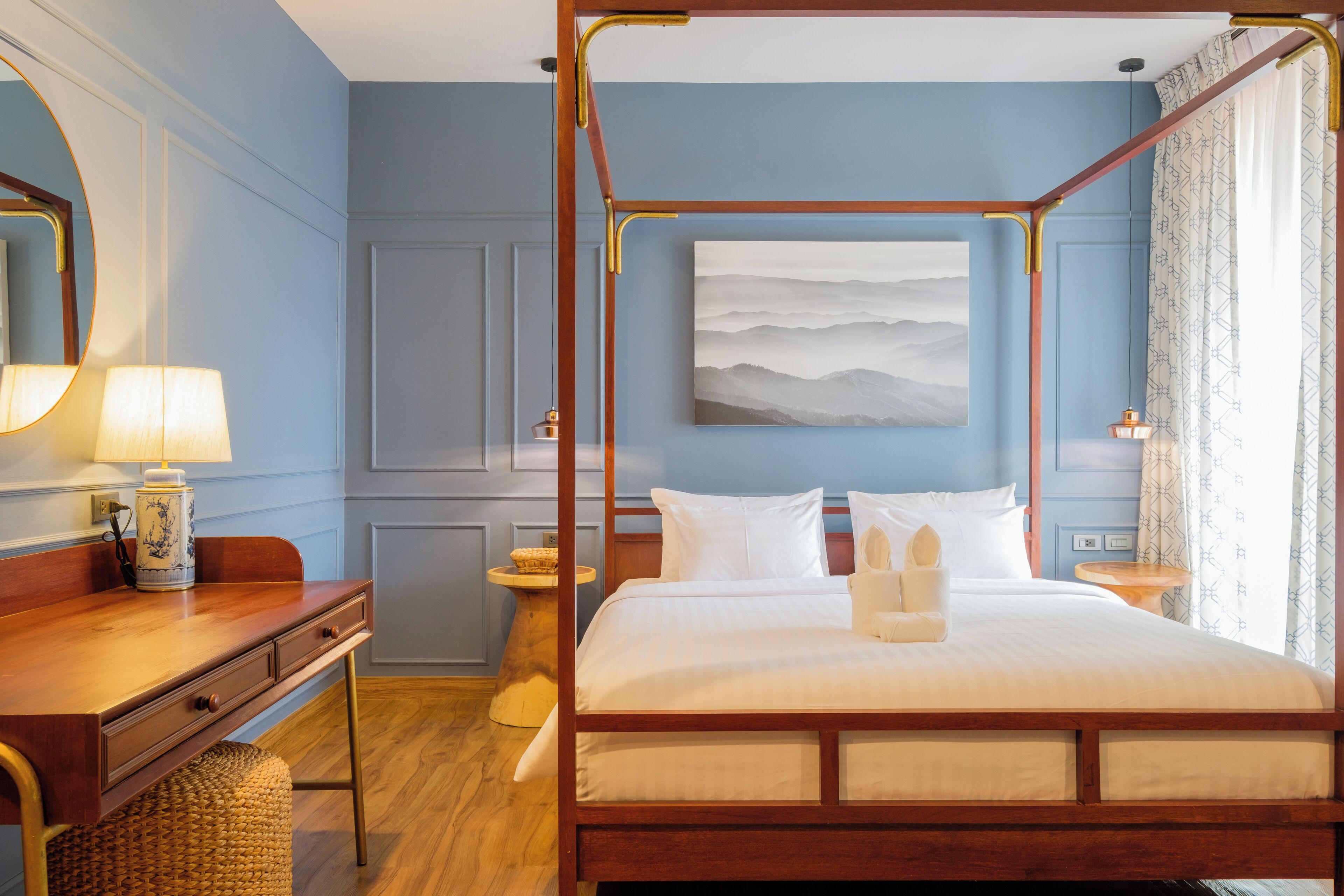 family triple room | free minibar, desk, laptop workspace, blackout curtains