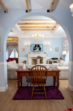 Sala de estar en el lobby