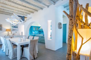 Villa, Private Pool (master) | In-room dining - Aelia Paros Villas (Paros)