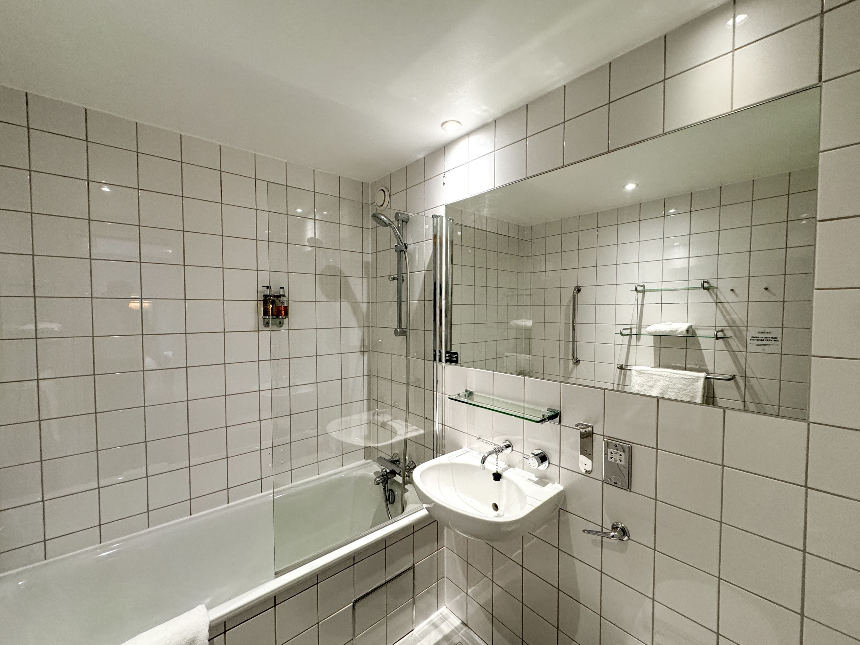 standard room, 1 double bed | bathroom | combined shower/bathtub, free toiletries, hair dryer, towels
