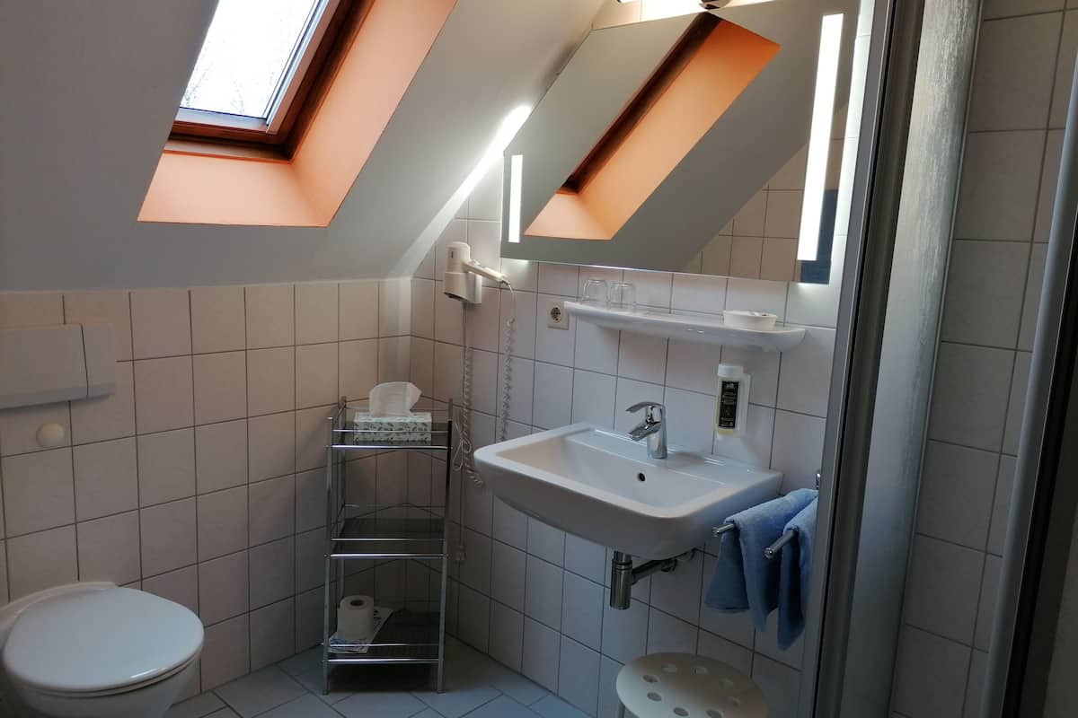 comfort double room, 1 bedroom | bathroom | shower, free toiletries, hair dryer, towels